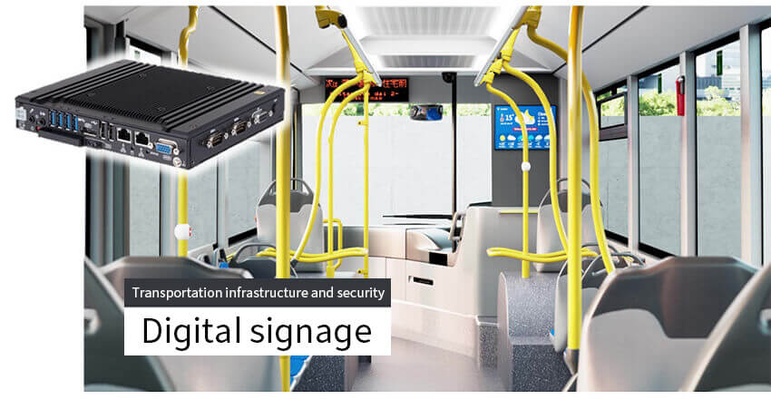 Transportation infrastructure and security Digital signage