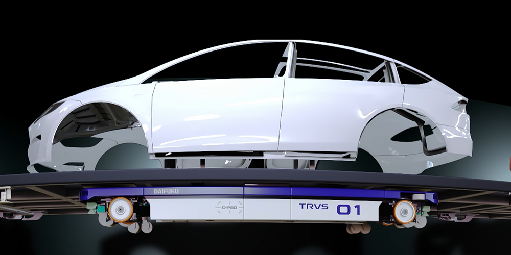 重量級台車けん引AGVシステム「TRVS」