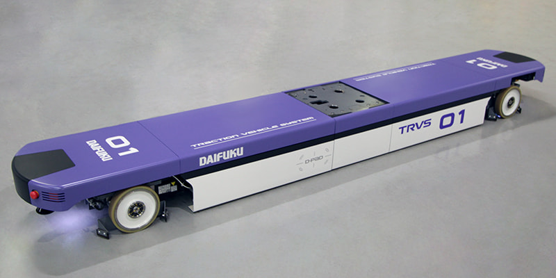 重量級台車けん引AGVシステム「TRVS」の構造