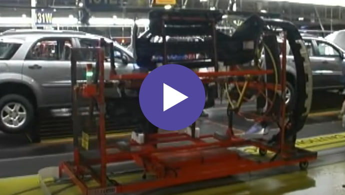 SmartCart Automatic Guided Cart at GM CAMI Plant